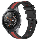 For Samsung Galaxy Watch 46mm / Black+Red