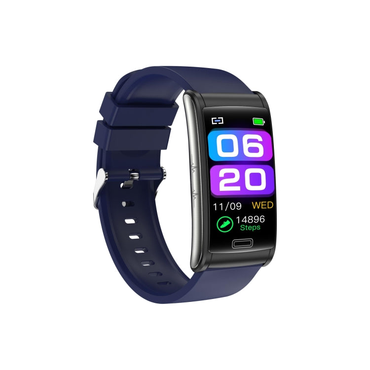 E600 1.47 inch Color Screen Smart Watch Silicone Strap Support Heart Rate Monitoring / Blood Pressure Monitoring
