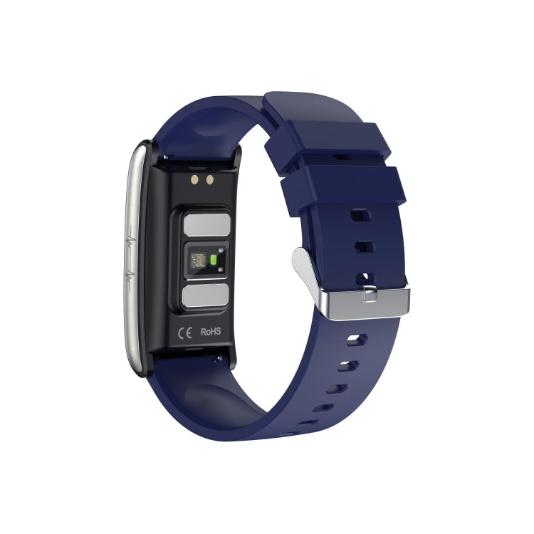E600 1.47 inch Color Screen Smart Watch Silicone Strap Support Heart Rate Monitoring / Blood Pressure Monitoring