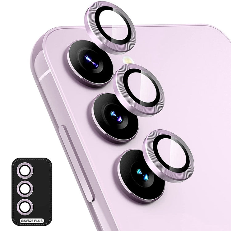 For Samsung Galaxy S23 5G / S23+ 5G ENKAY Hat-Prince 9H Rear Camera Lens Aluminium Alloy + Tempered Glass Full Coverage Protector, For Samsung Galaxy S23 5G / S23+ 5G