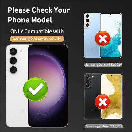 For Samsung Galaxy S23 5G / S23+ 5G ENKAY Hat-Prince 9H Rear Camera Lens Aluminium Alloy + Tempered Glass Full Coverage Protector, For Samsung Galaxy S23 5G / S23+ 5G