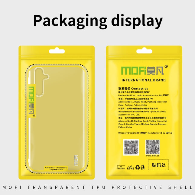 MOFI Ming series Fully Transparent Ultra-thin TPU Soft Shell All-round Protective Shell, For Samsung Galaxy A14 5G, For Samsung Galaxy A34 5G