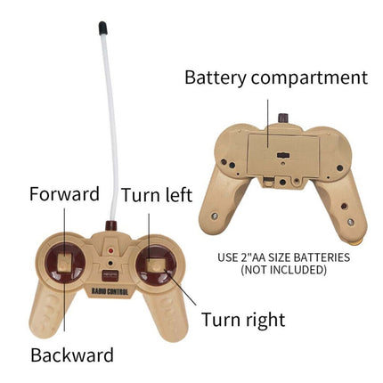 MoFun 369  Remote Control Tank 1:32 Four-way RC Vehicle, Blue, Green, Yellow
