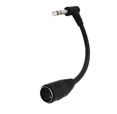 JUNSUNMAY 6.35mm 1/4 inch Male to Female 5 Pin MIDI Audio Stero Adapter, Cable Length: 20cm, Cable Length: 20cm