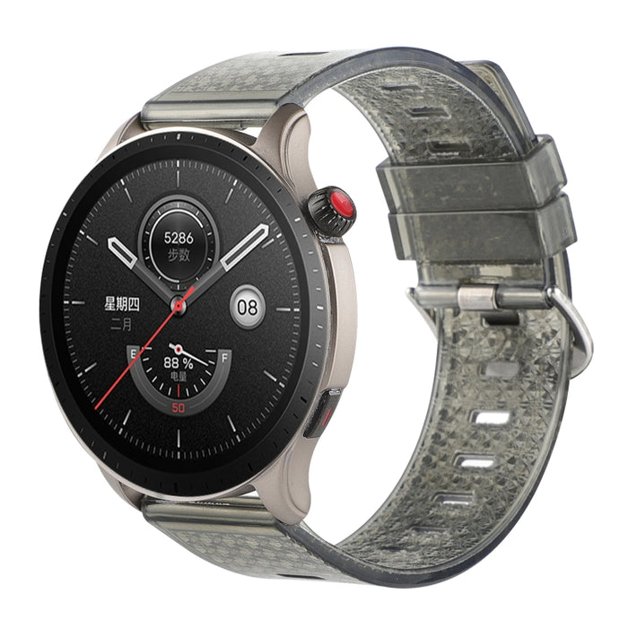 22mm Transparent Shiny Diamond TPU Watch Band, For Huawei Watch3, For Huawei Watch3 Pro, For Huawei Watch GT 2e, For Huawei Watch GT 42mm / 46mm