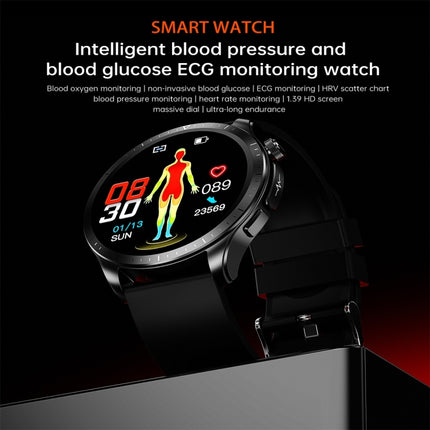 E420 1.39 inch Color Screen Smart Watch,Silicone Watchband,Support Heart Rate Monitoring / Blood Pressure Monitoring