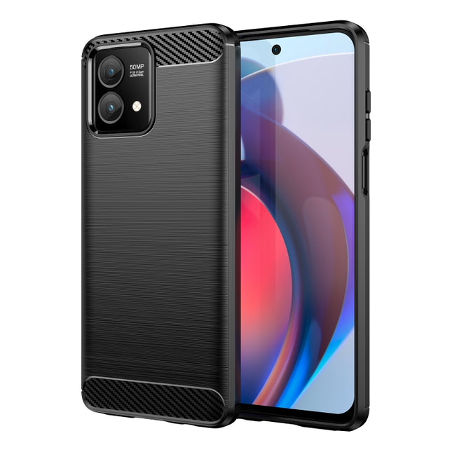 Brushed Texture Carbon Fiber TPU Phone Case, For Motorola Moto G73, For Motorola Moto G Stylus 5G 2023