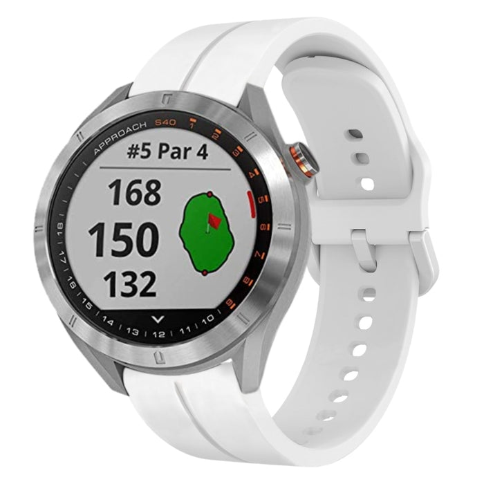 20mm Loop Silicone Watch Band, For Garmin Approach S40, For Garmin Forerunner 158