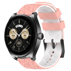 For Huawei Watch Buds / Pink+White