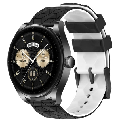 22mm Football Pattern Two-Color Silicone Watch Band, For Huawei Watch Buds, For Huawei Watch GT 3 SE