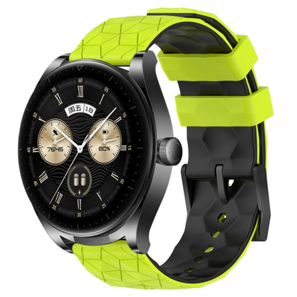 22mm Football Pattern Two-Color Silicone Watch Band, For Huawei Watch Buds, For Huawei Watch GT 3 SE