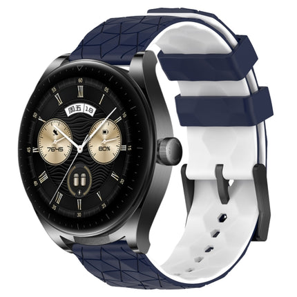 22mm Football Pattern Two-Color Silicone Watch Band, For Huawei Watch Buds, For Huawei Watch GT 3 SE