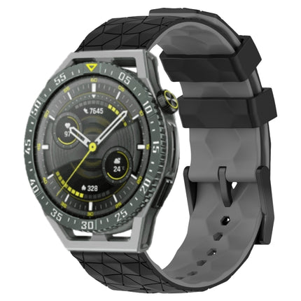 22mm Football Pattern Two-Color Silicone Watch Band, For Huawei Watch Buds, For Huawei Watch GT 3 SE