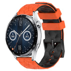 For Huawei Watch GT3 46mm / Orange+Black