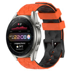 For Huawei Watch 3 Pro New / Orange+Black