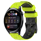 For Huawei Watch 3 / Lime Green + Black
