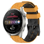 For Huawei Watch 3 Pro / Yellow+Black