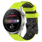 For Huawei Watch 3 Pro / Lime Green + Black