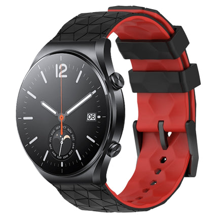 22mm Football Pattern Two-Color Silicone Watch Band, For Xiaomi MI Watch S2, For Xiaomi MI Watch S1
