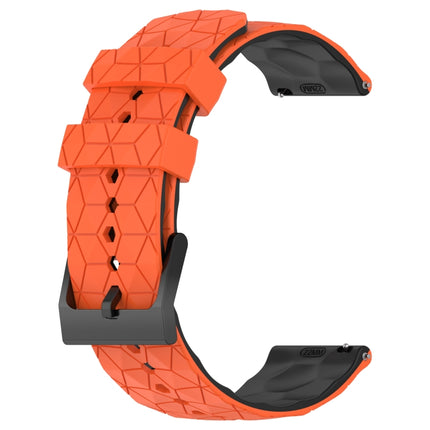 22mm Football Pattern Two-Color Silicone Watch Band, For Xiaomi MI Watch S1 Pro, For Xiaomi MI Watch Color 2