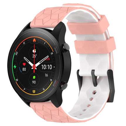 22mm Football Pattern Two-Color Silicone Watch Band, For Xiaomi MI Watch S1 Pro, For Xiaomi MI Watch Color 2