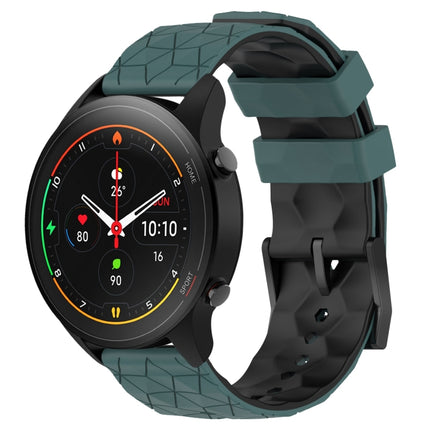 22mm Football Pattern Two-Color Silicone Watch Band, For Xiaomi MI Watch S1 Pro, For Xiaomi MI Watch Color 2
