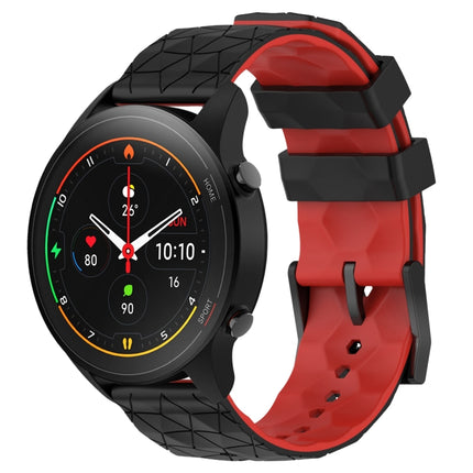 22mm Football Pattern Two-Color Silicone Watch Band, For Xiaomi MI Watch S1 Pro, For Xiaomi MI Watch Color 2