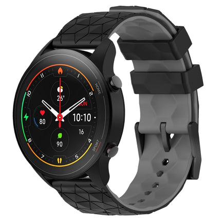 22mm Football Pattern Two-Color Silicone Watch Band, For Xiaomi MI Watch S1 Pro, For Xiaomi MI Watch Color 2