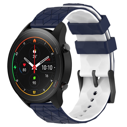 22mm Football Pattern Two-Color Silicone Watch Band, For Xiaomi MI Watch S1 Pro, For Xiaomi MI Watch Color 2