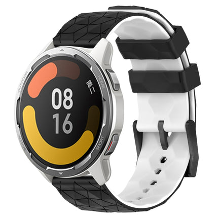 22mm Football Pattern Two-Color Silicone Watch Band, For Xiaomi MI Watch S1 Pro, For Xiaomi MI Watch Color 2
