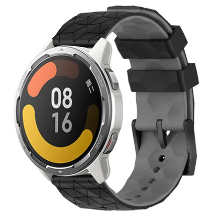 22mm Football Pattern Two-Color Silicone Watch Band, For Xiaomi MI Watch S1 Pro, For Xiaomi MI Watch Color 2