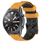 For Samsung Galaxy Watch3 45mm / Yellow+Black