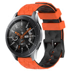 For Samsung Galaxy Watch 46mm / Orange+Black
