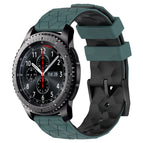 For Samsung Gear S3 Frontier / Olive Green + Black