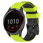 For Garmin Vivoactive4 / Lime Green + Black
