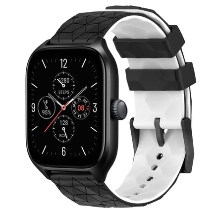 20mm Football Texture Two-Color Silicone Watch Band, For Amazfit GTS 4, For Amazfit GTS 3
