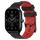 For Amazfit GTS 4 / Black+Red