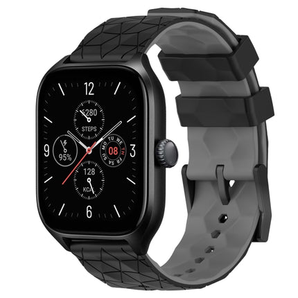 20mm Football Texture Two-Color Silicone Watch Band, For Amazfit GTS 4, For Amazfit GTS 3