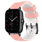 For Amazfit GTS 2E / Pink+White