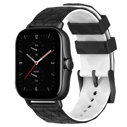 20mm Football Texture Two-Color Silicone Watch Band, For Amazfit GTS 2E, For Amazfit GTS 2 Mini