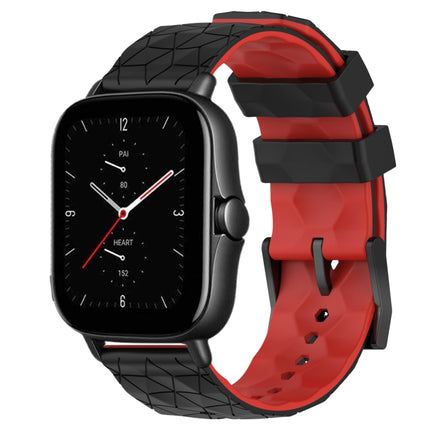 20mm Football Texture Two-Color Silicone Watch Band, For Amazfit GTS 2E, For Amazfit GTS 2 Mini