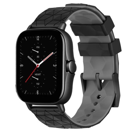 20mm Football Texture Two-Color Silicone Watch Band, For Amazfit GTS 2E, For Amazfit GTS 2 Mini
