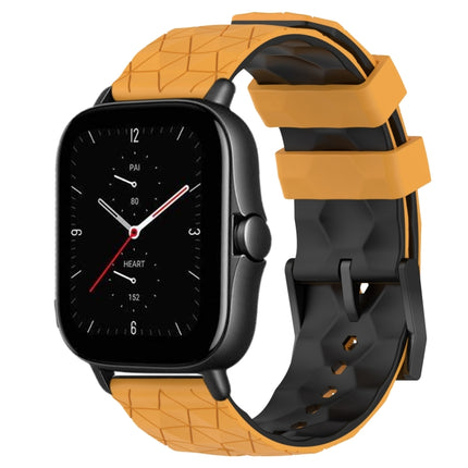 20mm Football Texture Two-Color Silicone Watch Band, For Amazfit GTS 2E, For Amazfit GTS 2 Mini