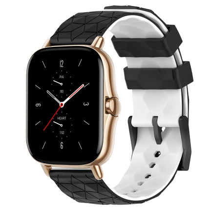 20mm Football Texture Two-Color Silicone Watch Band, For Amazfit GTS 2, For Amazfit GTS