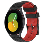 For Samsung Galaxy Watch 5 44mm / Black+Red