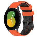For Samsung Galaxy Watch 5 40mm / Orange+Black