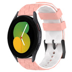 For Samsung Galaxy Watch 5 40mm / Pink+White