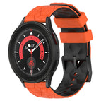 For Samsung Galaxy Watch 5 Pro 45mm / Orange+Black