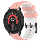 For Samsung Galaxy Watch 5 Pro 45mm / Pink+White