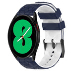 For Samsung Galaxy Watch 4 44mm / Midnight Blue + White